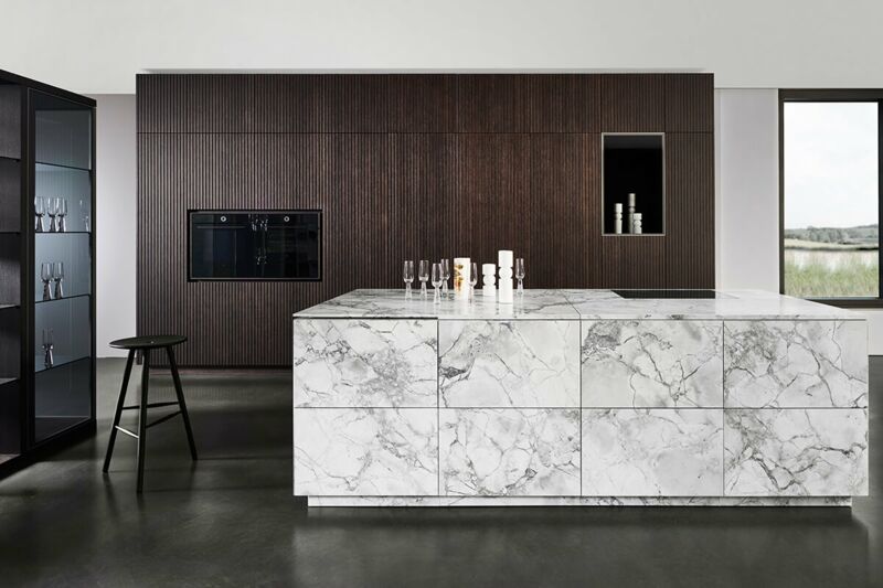 Bianco Nuvola + Placage sous forme de lamelles