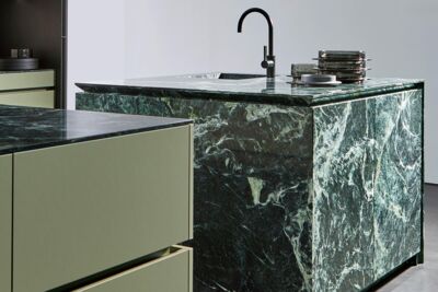 Tauern Groen + linoleum + fineerplaatstructuur