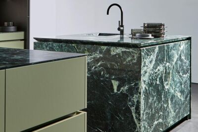 Tauern Groen + linoleum + fineerplaatstructuur
