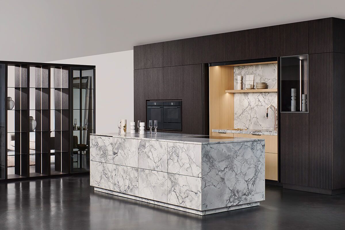 Bianco Nuvola + veneer lamella structure - Timeless Beauty