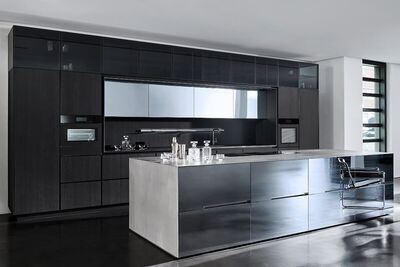 Stainless steel + veneer Aluminum frame
